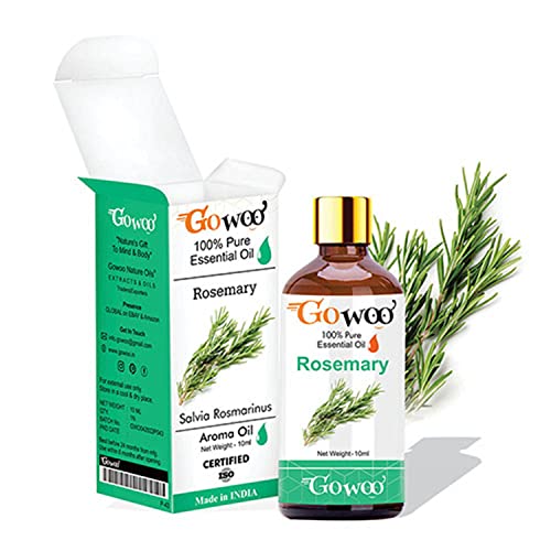 GO WOO 100% Pure Virgin Undiluted Essential Oil (10ml) - Natural Moisturizer for Skin & Hair Care | Aromatherapy, Massage & DIY Beauty Uses