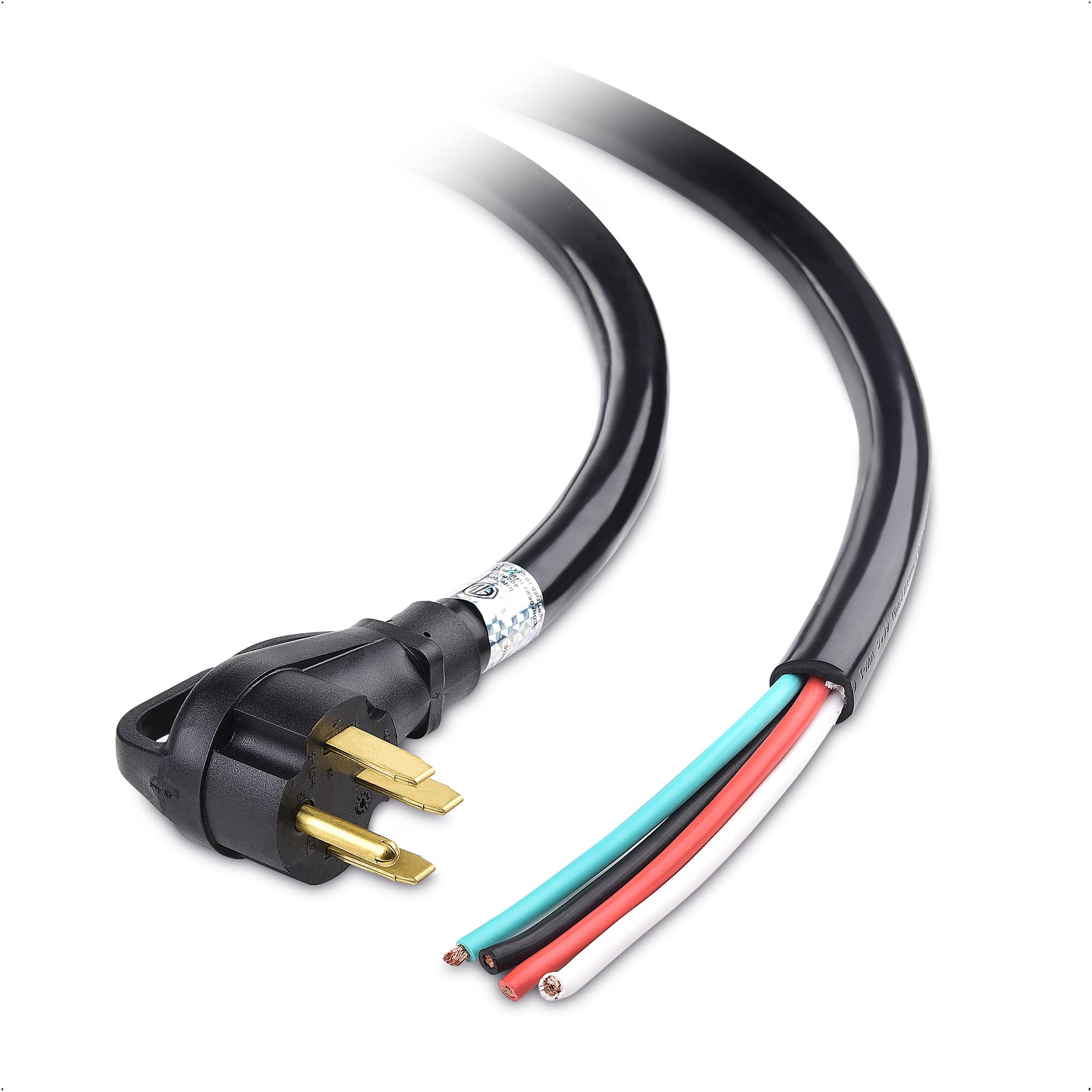 50 AMP RV Power Cord 10ft - Heavy Duty 6/8 AWG Generator Extension Cable | NEMA 14-50P to 4 Wire | Compatible with Tesla Charger, EV Charger & J1772 | Perfect for RV Camping, Home Backup Power & Electric Vehicle Charging