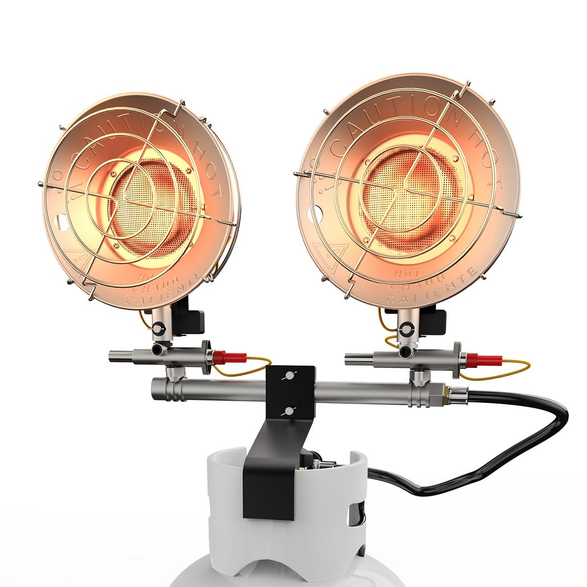 AgiiMan 30,000 BTU Portable Propane Heater for Camping & Outdoor Use - Tent Heater with Safety Shut-off Valve & Tip-over Switch - Ideal for Ice Fishing, Hiking, Patio & Indoor Heating (Propane Tank Not Included) - Perfect for Backyard Gatherings & Winter Adventures