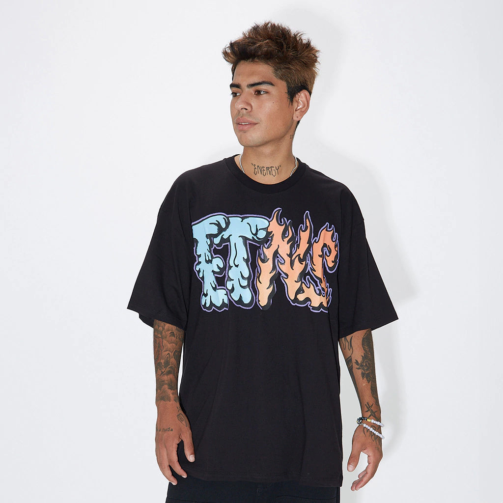 Etnies The Get Down Tee - Black Graphic T-Shirt for Men | Skateboarding & Streetwear Fashion | Casual Wear & Everyday Outfits