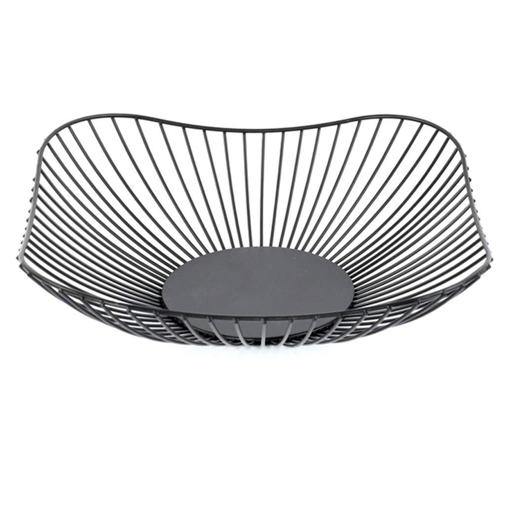 Nordic Wrought Iron Fruit Basket - Heavy Duty Metal Wire Storage Basket for Kitchen, Fruits & Bread | Rustic European Style Organizer for Dining Table & Countertop | Perfect for Farmhouse, Cottage & Vintage Home Decor | Ideal for Kitchen Storage, Fruit Display & Rustic Decoration | Great for Farmhouse Kitchen, Dining Room Centerpiece, and Fresh Produce Organization | Use in Kitchens, Dining Rooms, Parties & Gatherings for Stylish Fruit Storage & Display