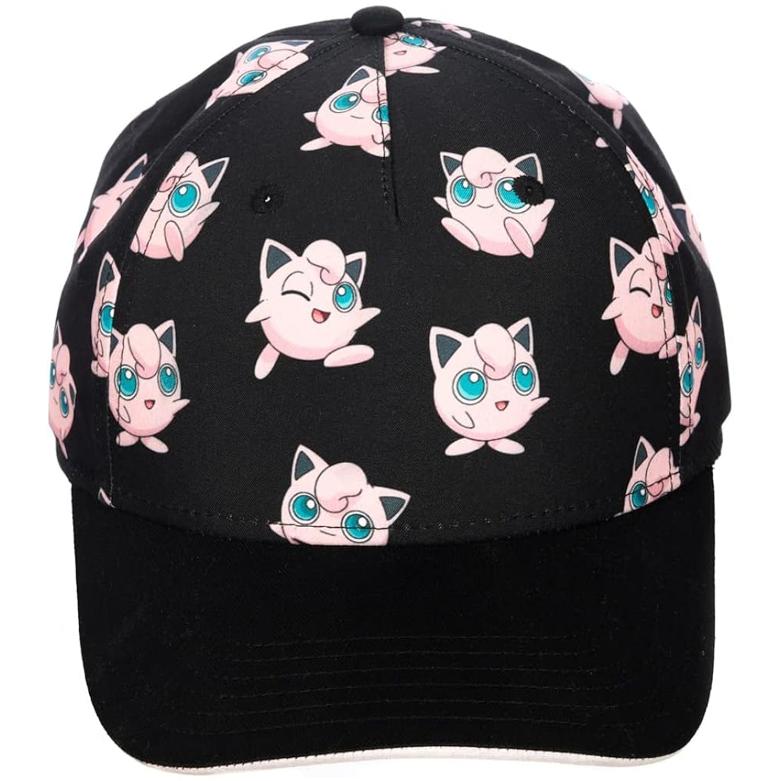 Bioworld Pokemon Jigglypuff Youth Snapback Hat - Official Licensed Adjustable Baseball Cap for Kids & Teens - Perfect for Cosplay, Anime Conventions & Daily Wear