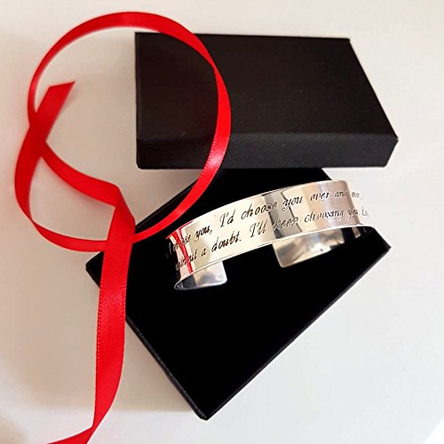 Personalized Sterling Silver Cuff Bracelet for Men - Custom Engraved Gift for Boyfriend's Birthday, Anniversary & Special Occasions | Unique DIY Quote Bracelet for Him | Perfect for Date Nights, Weddings & Everyday Wear