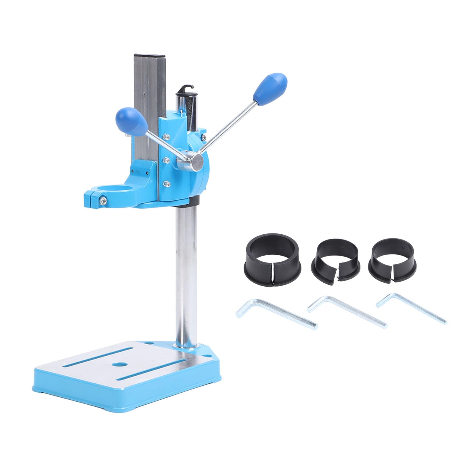 Heavy Duty Electric Drill Stand - Adjustable Floor Drill Press Table with Rotatable Base & Clamp for Precision Drilling | Perfect for Woodworking, Metalworking & DIY Repair Projects