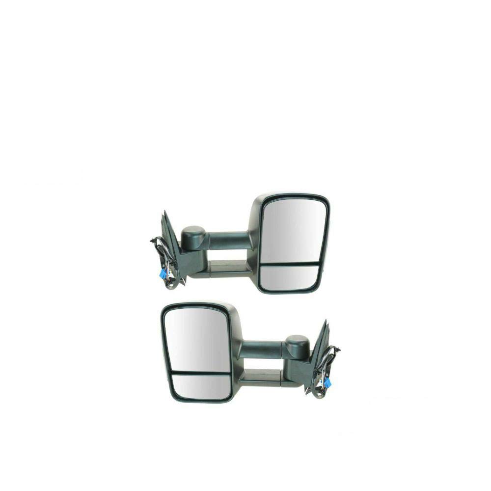 Power Heated Towing Mirrors with Smoke Turn Signal - Pair 1AMRP01784 | Durable & Adjustable for Trucks & SUVs | Perfect for Towing, Off-Roading & Highway Driving