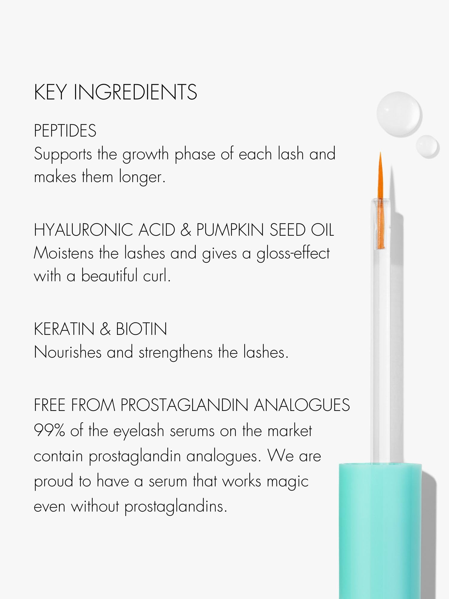 SWEED Eyelash Growth Serum with Peptides, Biotin & Pumpkin Seed Oil - Prostaglandin-Free, Vegan & Cruelty-Free Lash Enhancer (0.17 fl oz) for Longer, Fuller Lashes - Perfect for Nighttime Lash Care & Natural Beauty Routines