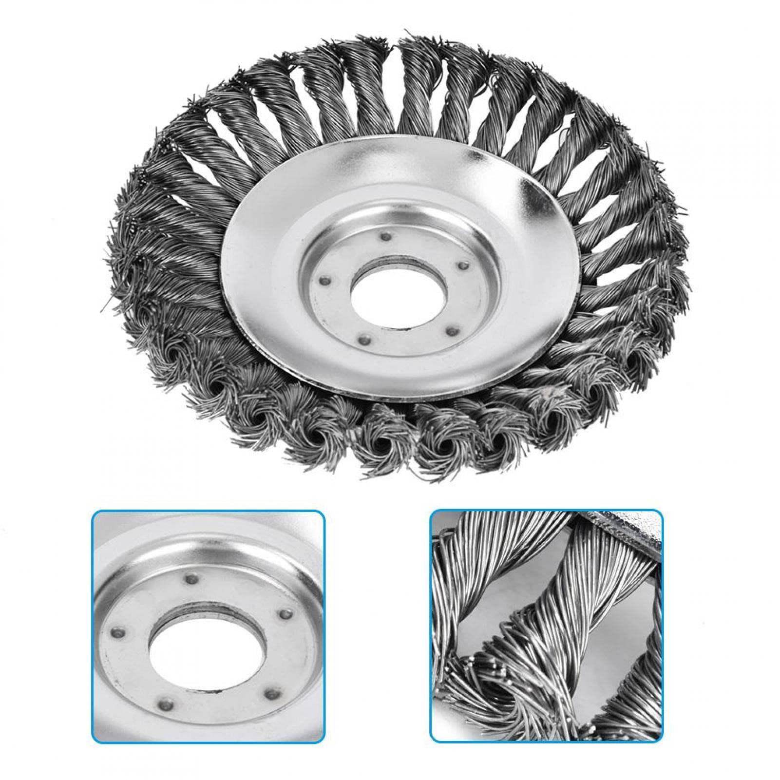 Stainless Steel Lawn Mower Weeding Tray & Brush Grass Wire Wheel - 150mm/200mm Trimmer Head Cleaning Tool for Garden Maintenance & Yard Work - Perfect for Landscaping, Lawn Care & Professional Gardening