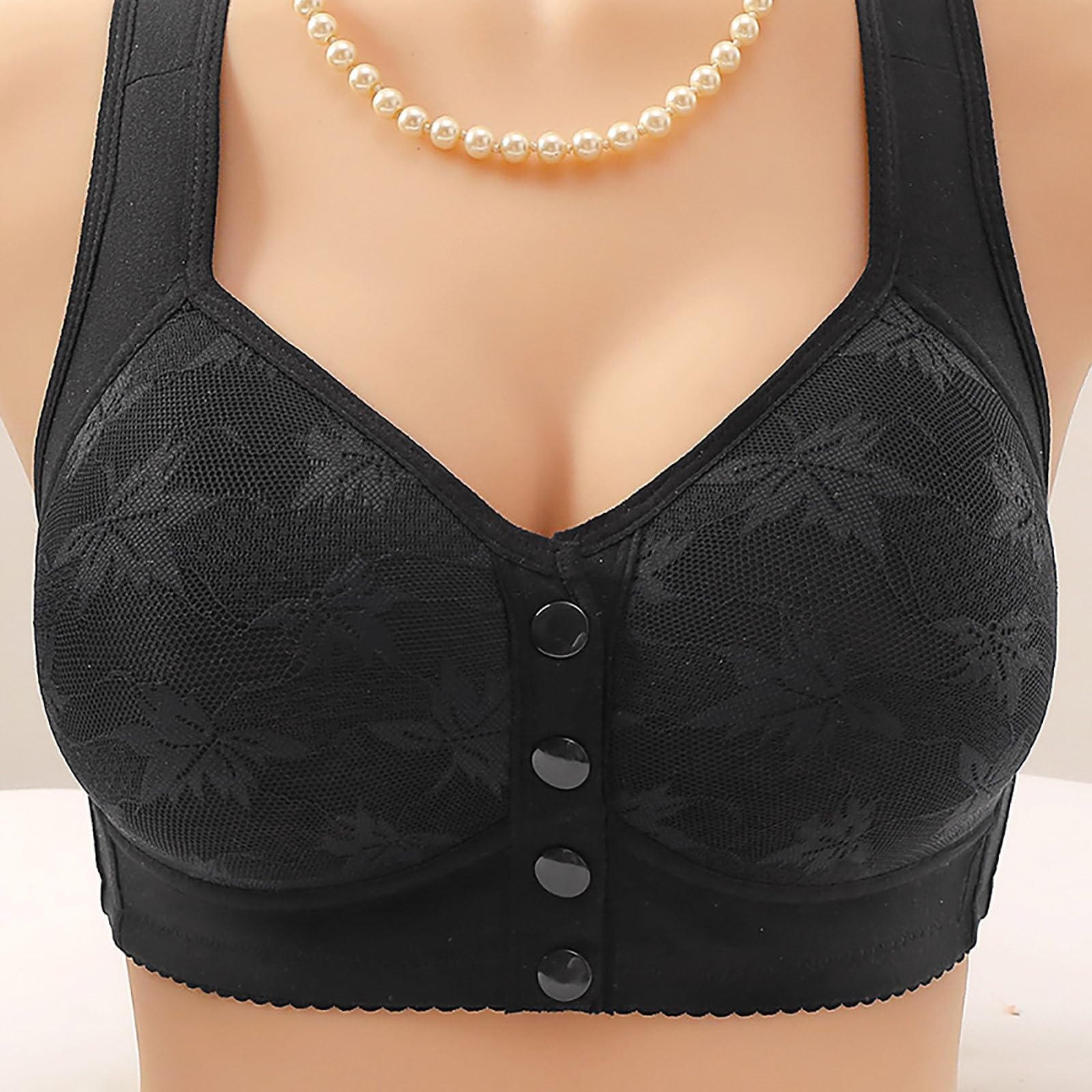 Comfortable Plus Size Wireless Bras for Women - Breathable Mesh T-Shirt Bra, Soft Support No Wire Bras for Older Ladies | Perfect for Daily Wear, Yoga & Relaxation