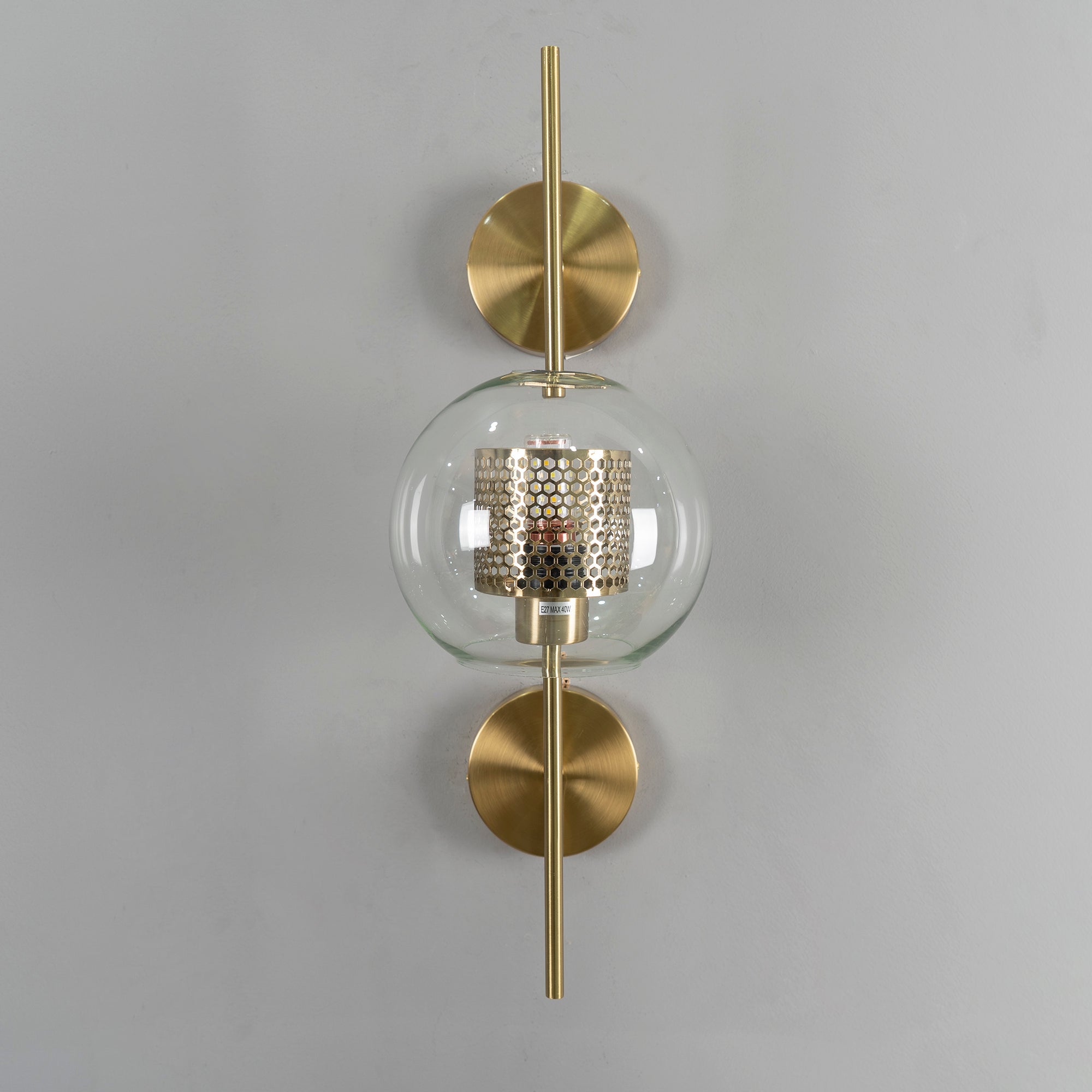 Chiswick Glass Wall Lamp - Modern LED Sconce Light for Living Room, Bedroom, and Hallway - Elegant Home Decor Lighting Fixture
