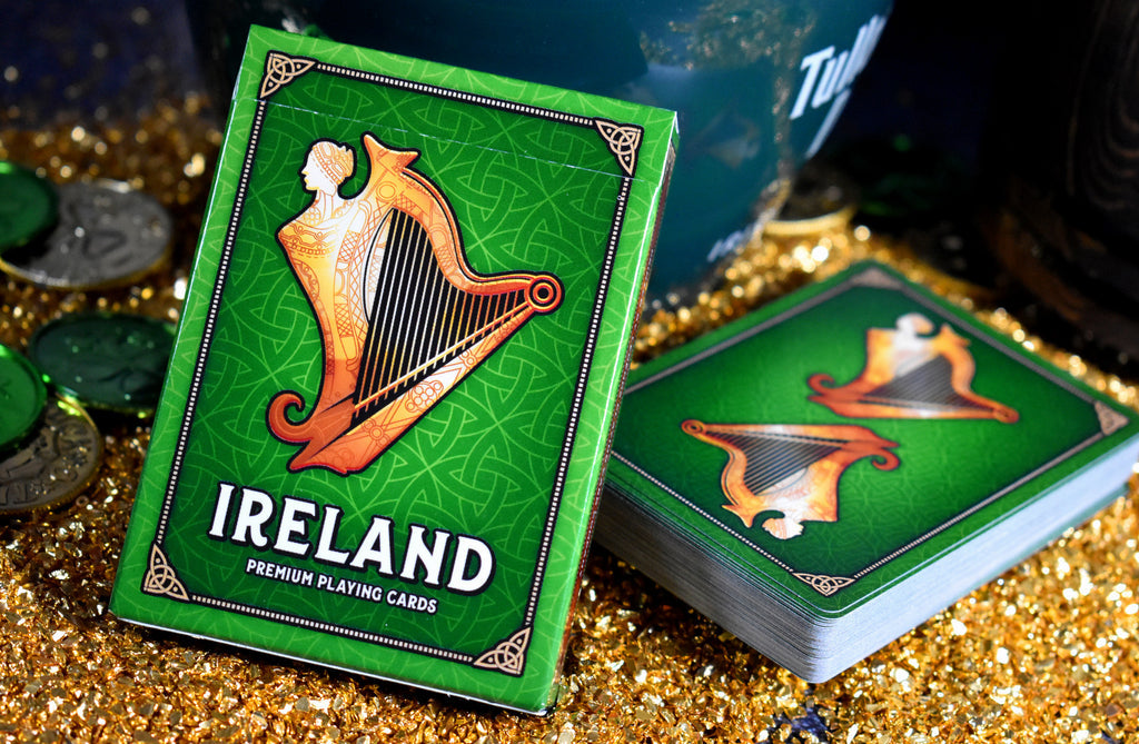 Premium Ireland-Themed Playing Cards - 52 Deck with Celtic Designs - Perfect for Poker, Blackjack, and Irish-Themed Game Nights