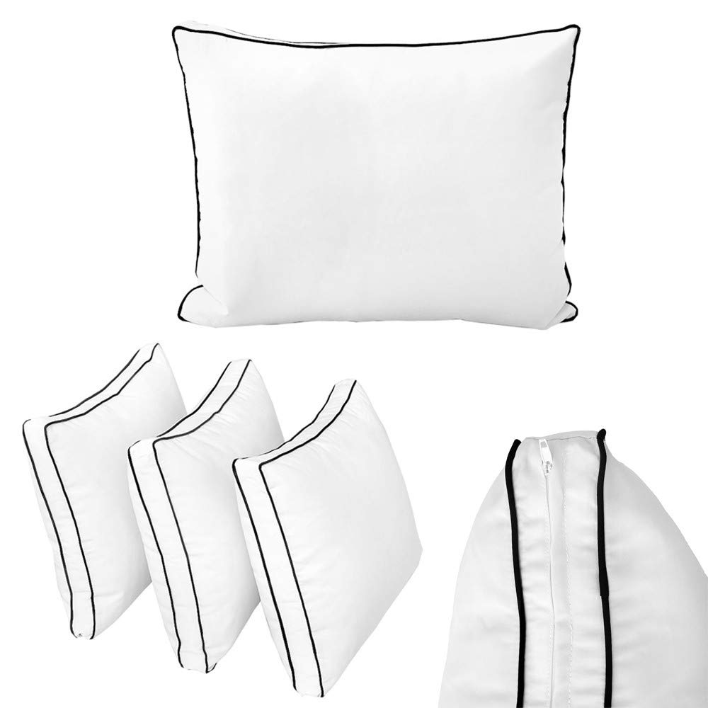 Prolinemax Outdoor Style 3 Twin-XL Daybed Mattress Cover with Contrast Trim - Fitted Bolster Pillow Sheet AD106 - Perfect for Patio Furniture, Sunroom Decor & Guest Bedding