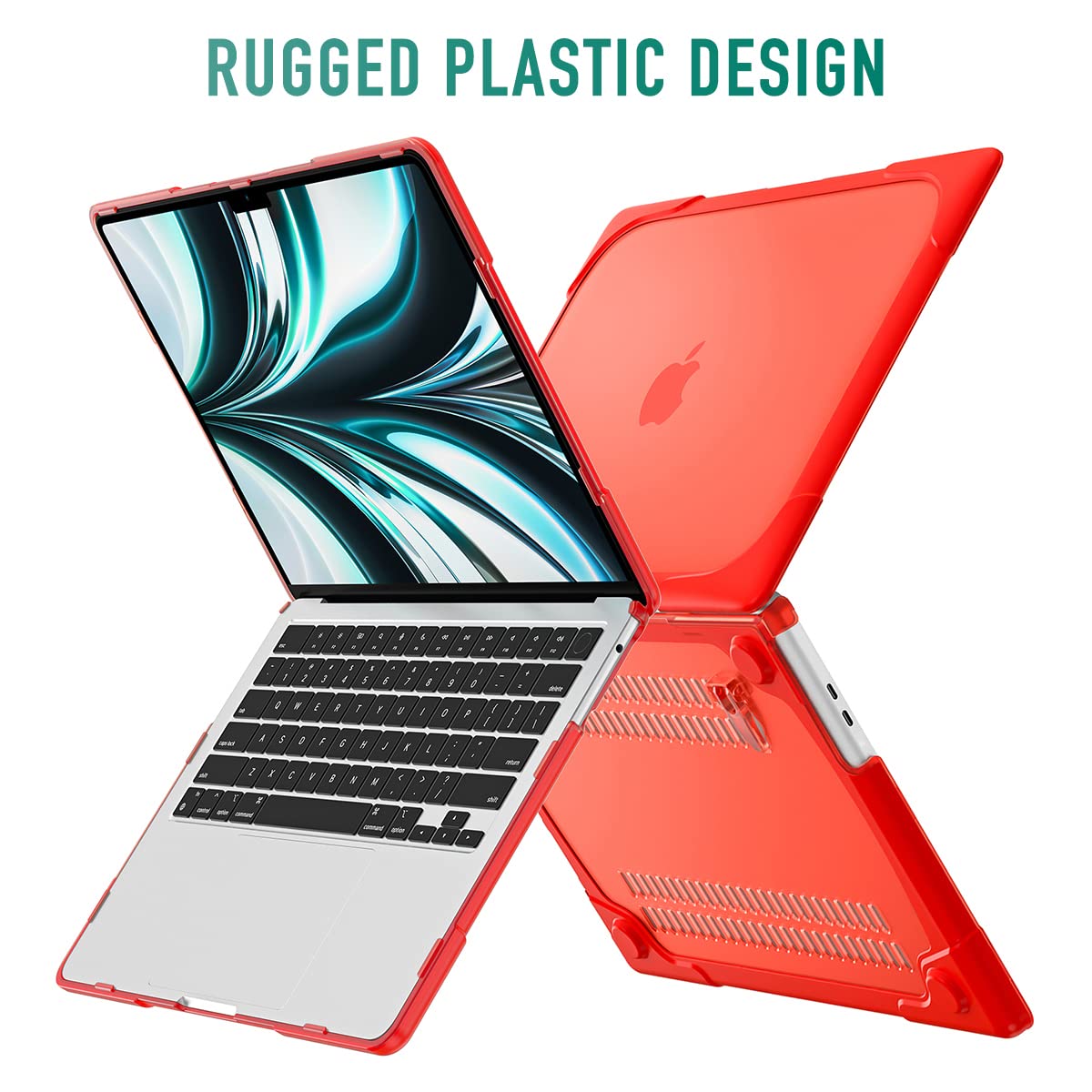 Durable Heavy Duty MacBook Pro 16 inch Case (2019 Model A2141) - Dual Layer Hard Shell Cover with Shock-Absorbing TPU Bumper for MacBook Pro 16