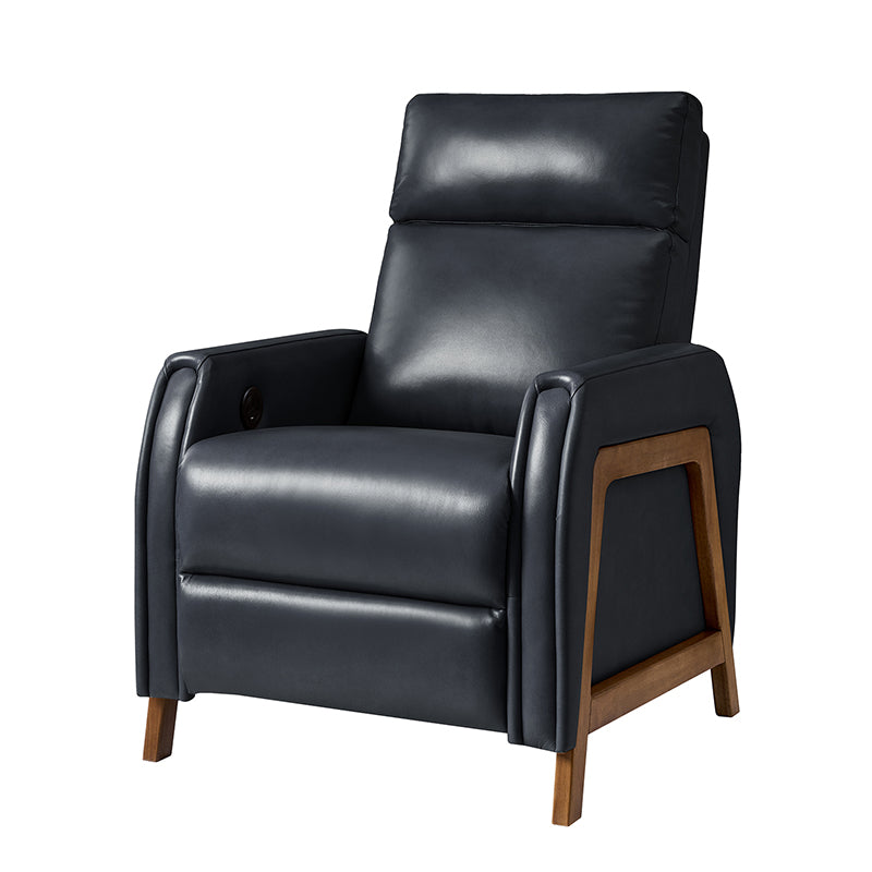 Linzy Genuine Leather Power Recliner Chair - Electric Lift Reclining Sofa for Living Room, Home Theater & Office Comfort (Brown)