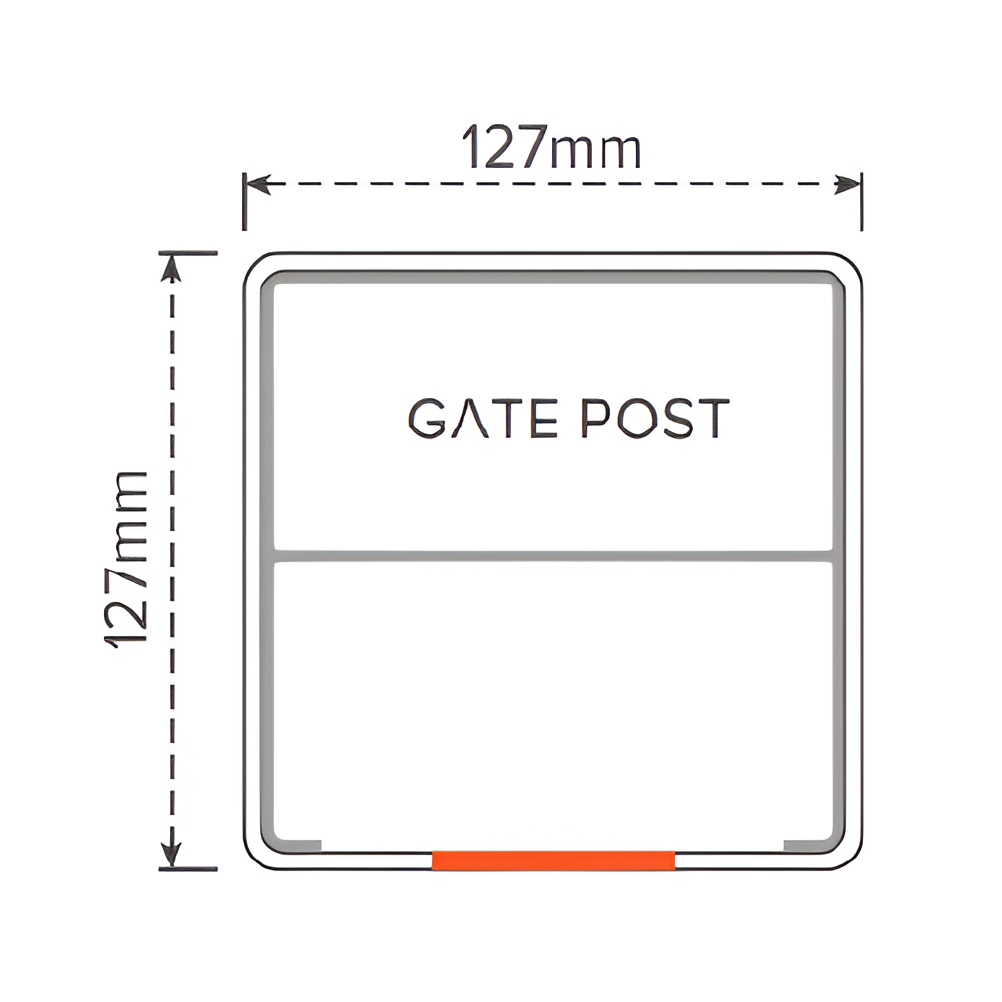 SOUTHAMPTON PVC Gate Post 5x5 Inches x 8.2 Feet (127x127x2500mm) - Heavy Duty Fence Post with 7-Year Warranty - Perfect for Garden Gates, Driveway Entrances & Backyard Fencing