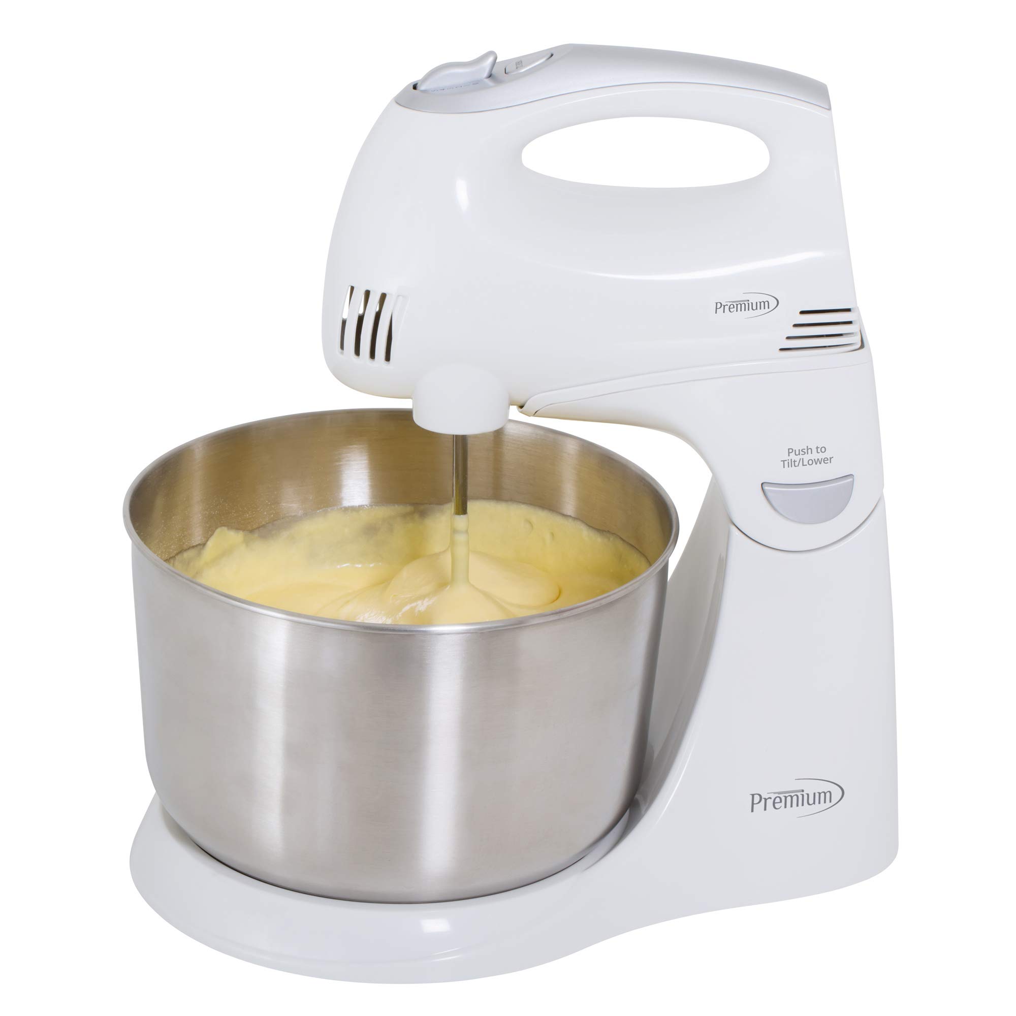 Premium 4.5 Quart Stand Mixer with Dough Hook & Beater - Powerful Kitchen Mixer for Baking, Cooking & Whipping - Perfect for Cakes, Cookies, Bread & More
