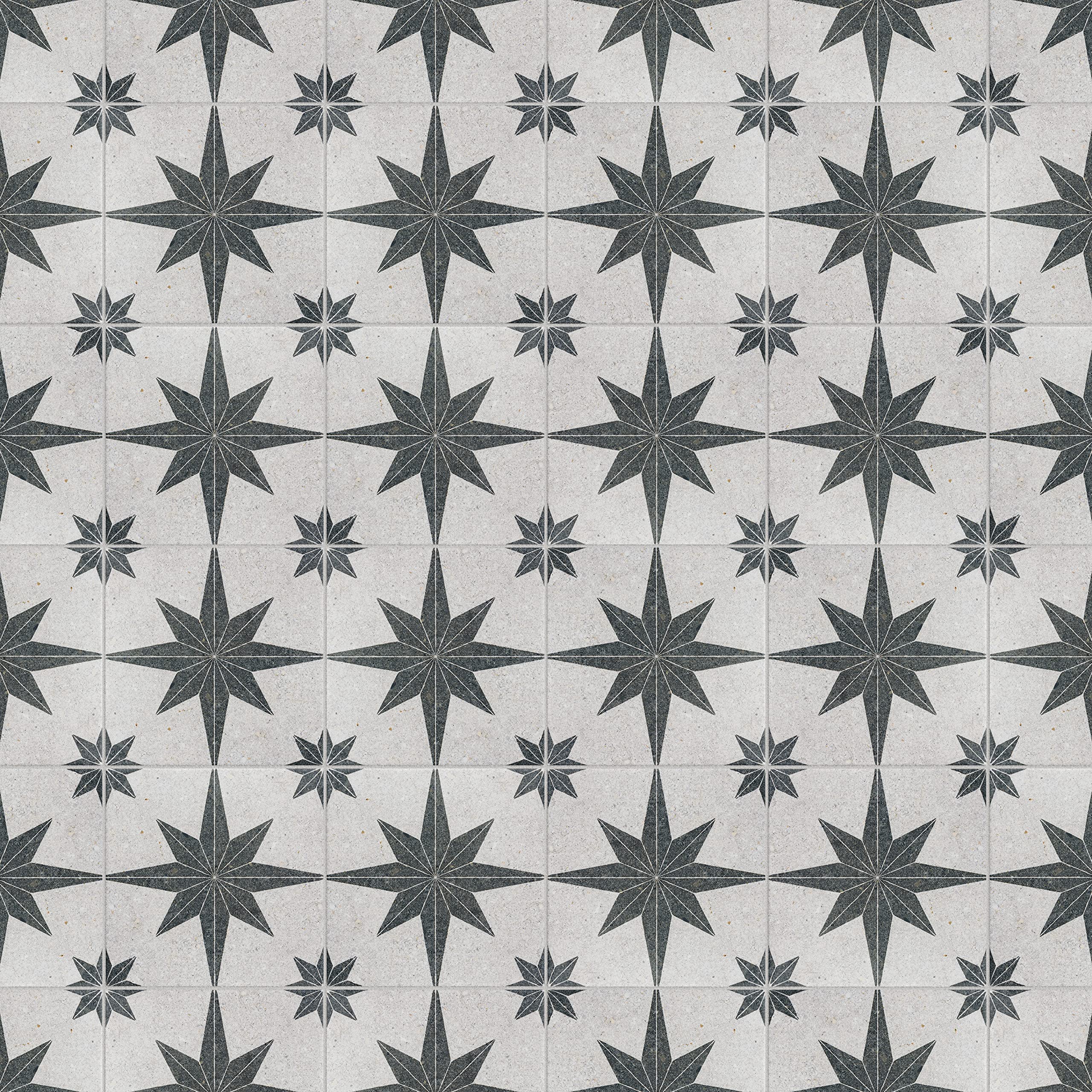 Merola Tile Compass Star White Stone 8