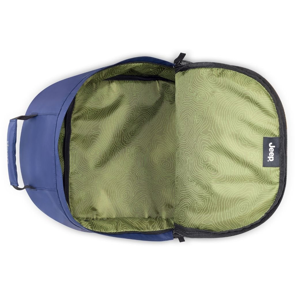 Jeep Duel Material 15.6 Inch Laptop Backpack - Water-Resistant Navy Blue Computer Bag for Work, School & Travel