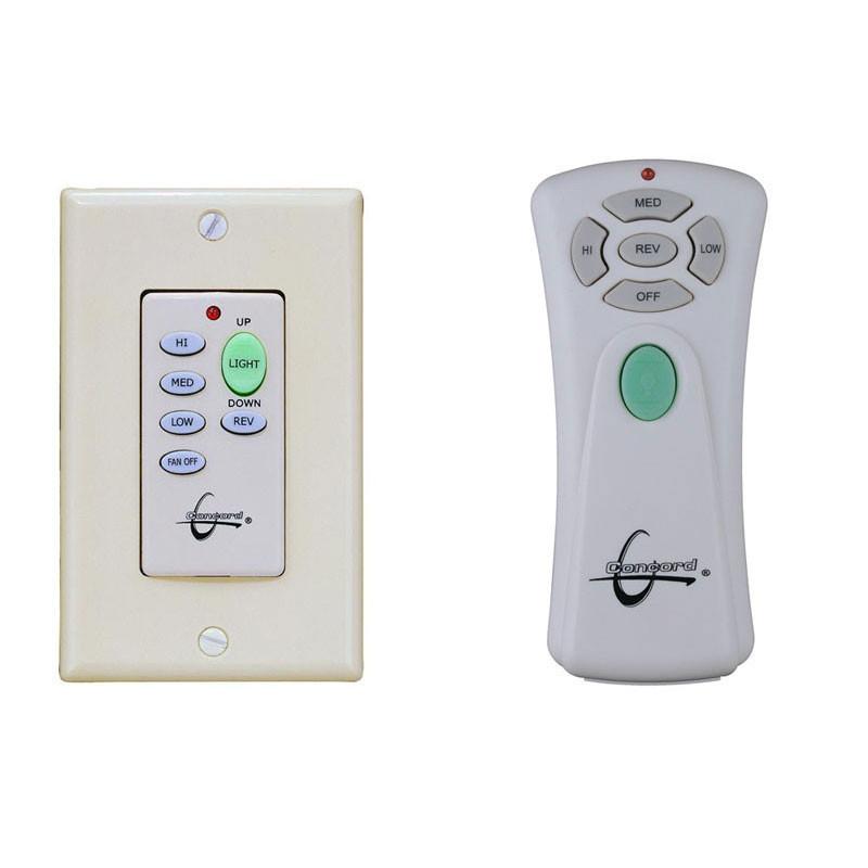 Concord Fans Ceiling Fan Remote Control and Wall Switch Combo Set - Perfect for Living Room, Bedroom, and Office Use