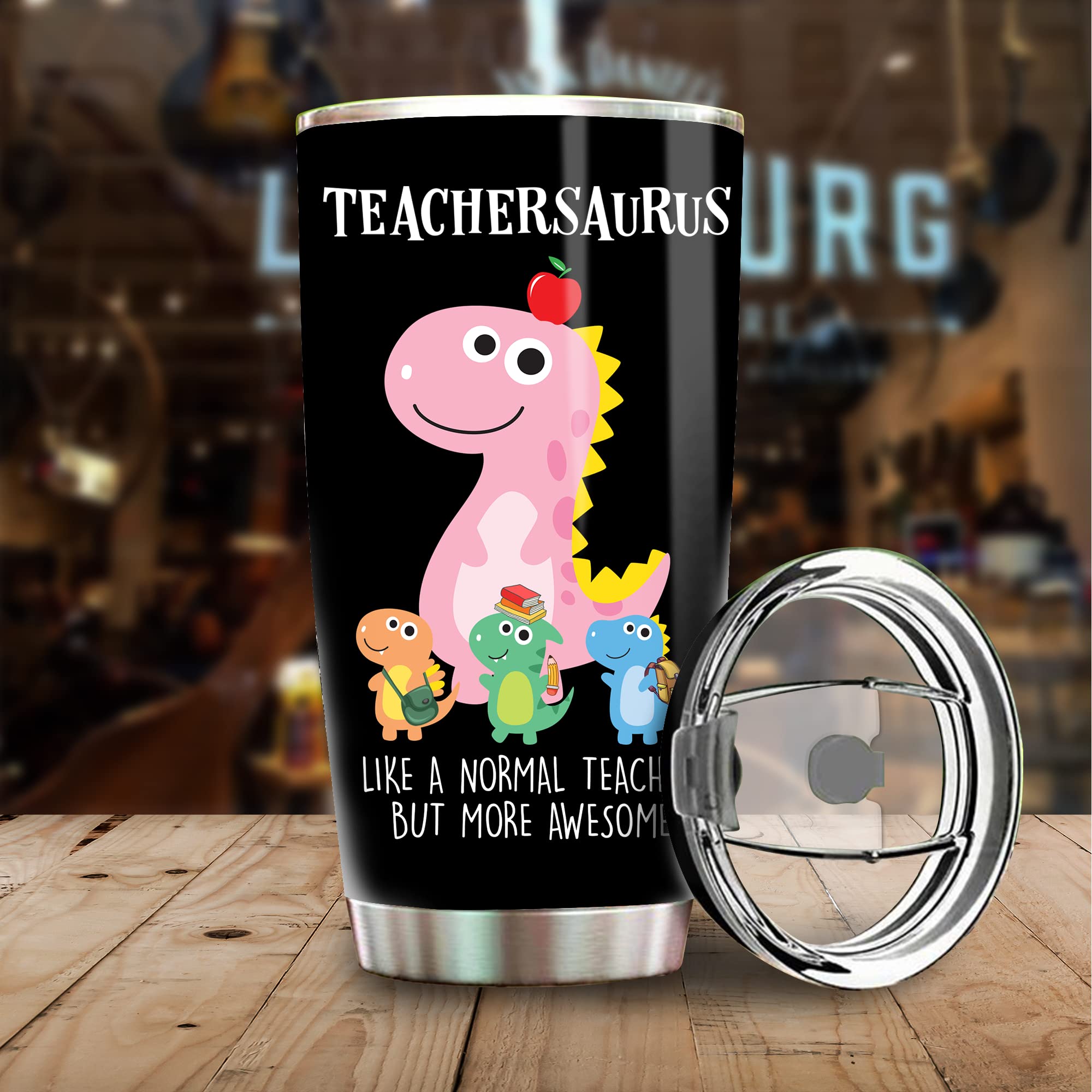 20oz Teacher Crayons Kids Caffeine Tumbler - Unique Teacher Appreciation Gift for Men & Women, Graduation Retirement Present, Preschool Educator Gift - Perfect for Classroom Use, Coffee Breaks and Teacher Recognition Events