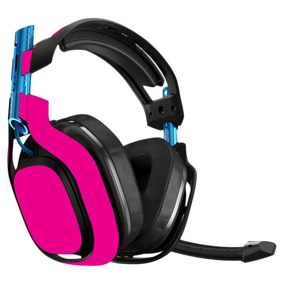 MightySkins Vinyl Decal Wrap Cover for Astro A50 3rd Gen Gaming Headset - Hot Pink Protective Skin, Durable & Easy to Apply - Made in USA | Perfect for Gaming, Streaming & Customizing Your Headset