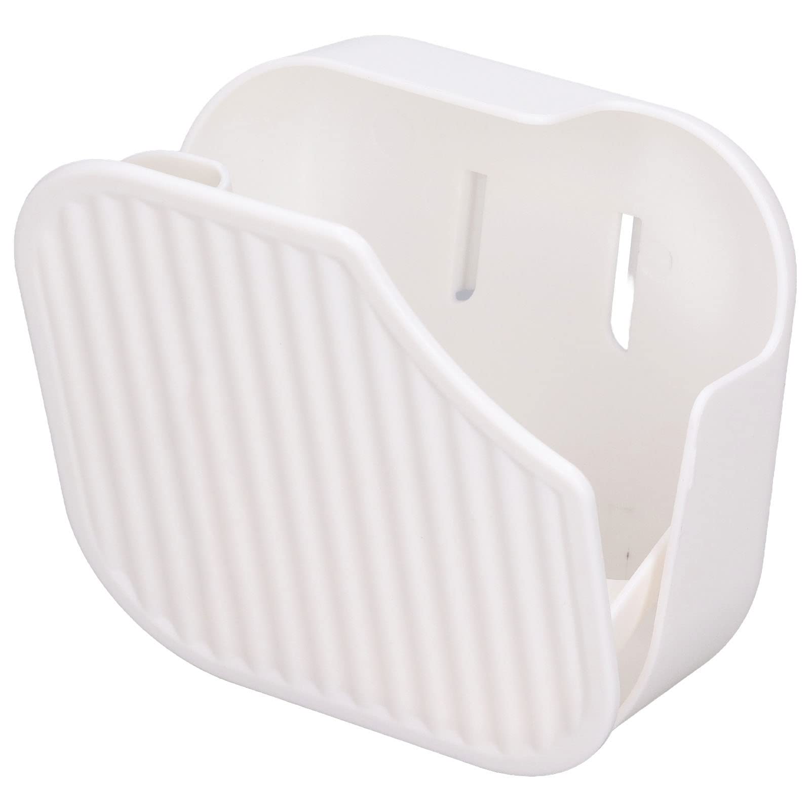 Stainless Steel Rice Paddle Holder - 3.9 x 3.86 Inch Wall Mounted Rice Cooker Spoon Organizer - Kitchen Cooking Tool (Ivory) - Perfect for Rice Cooker, Instant Pot & Kitchen Organization