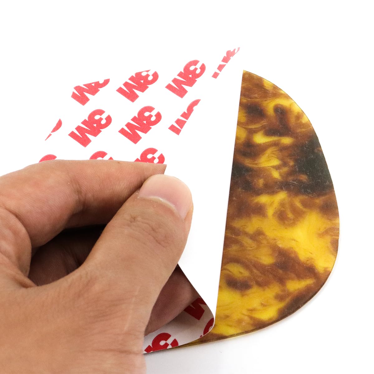 Acoustic Guitar Pickguard - Thick Clear Amber Pick Guard for Most Martin Style Guitars | Perfect for Protection & Style Enhancement