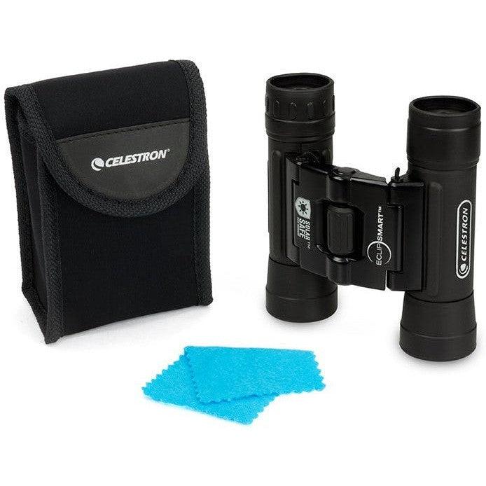 Celestron EclipSmart 10x25 Solar Binoculars - Safe Solar Viewing, Compact & Portable - Perfect for Solar Eclipses, Astronomy, and Outdoor Adventures