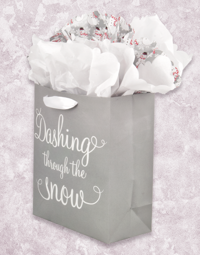 Festive Christmas Snowflake Gift Bags - Elegant Holiday Present Packaging for Parties, Gifts & Home Decor (Set of 20)