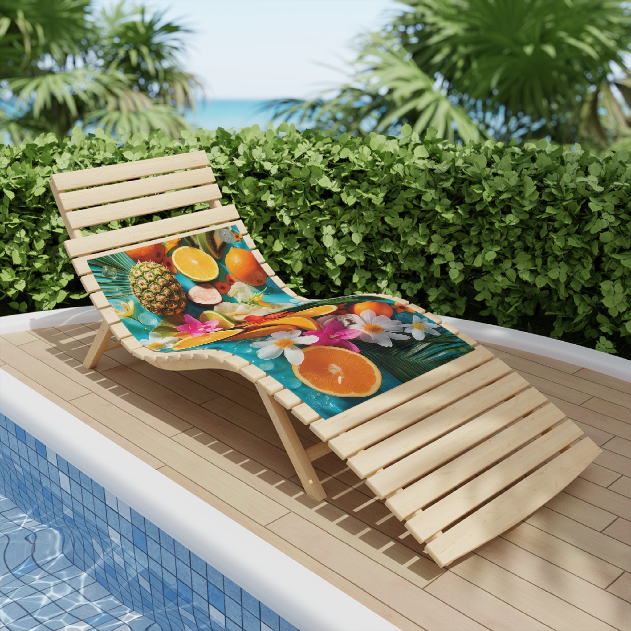 Premium Fruits Beach Towel - Large Soft Absorbent Quick-Dry Towel for Pool, Beach, Yoga & Travel - Fun Tropical Fruit Design