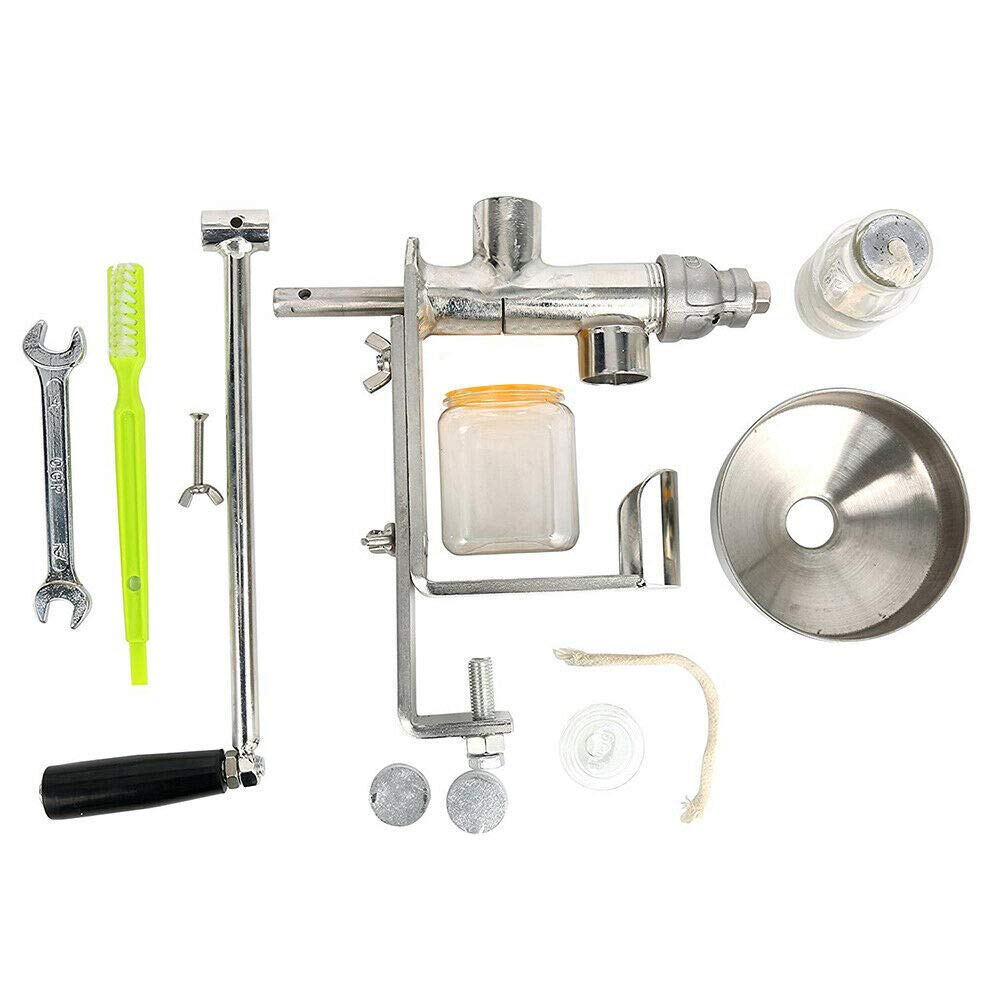 DreamLab Manual Oil Press Machine - 304 Stainless Steel Nut & Seed Oil Expeller for Peanut, Almond, Walnut - Perfect for Home Use & Healthy Cooking