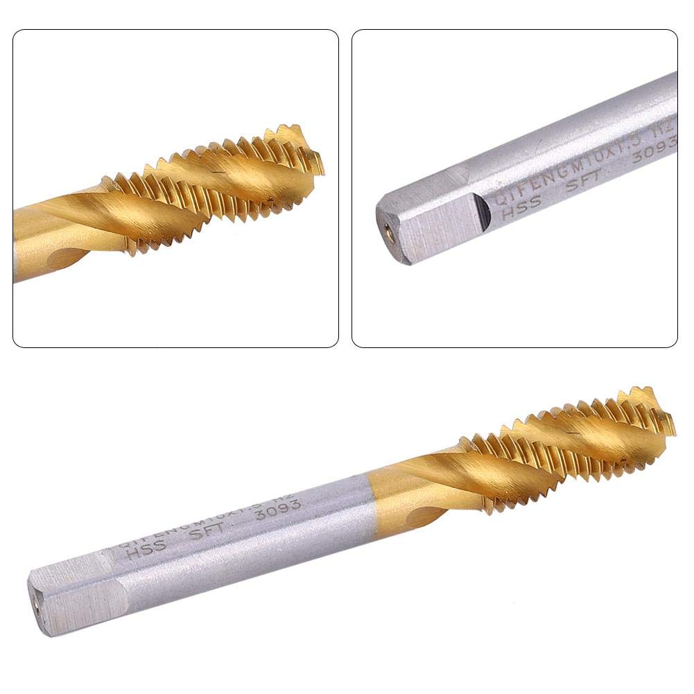 High Speed Steel Spiral Fluted Tap - Professional Hand Tool for Steel Plate & Stainless Steel Processing | Perfect for Metalworking, DIY Projects, and Industrial Applications