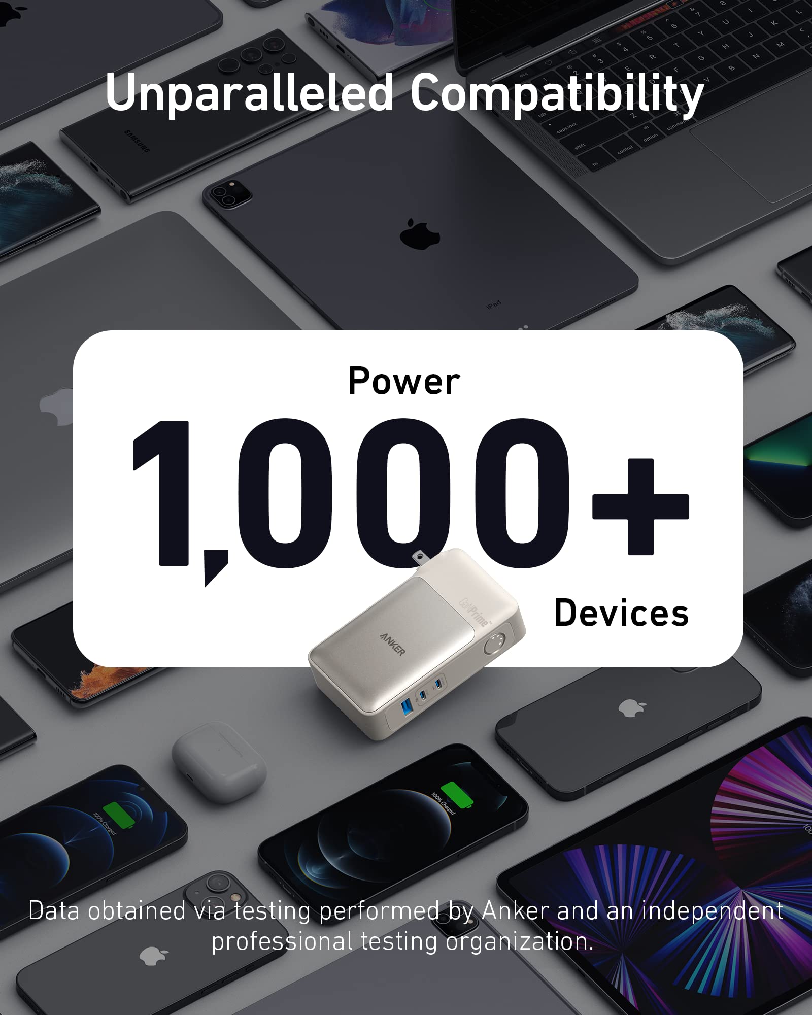 Anker GaNPrime Power Bank & 65W Wall Charger 2-in-1 - 10,000mAh 30W USB-C Portable Battery Pack - Fast Charging for iPhone 15/14/13 Series, Samsung Galaxy, Google Pixel, MacBook, Dell Laptops - Perfect for Travel, Work, and Emergency Power Backup