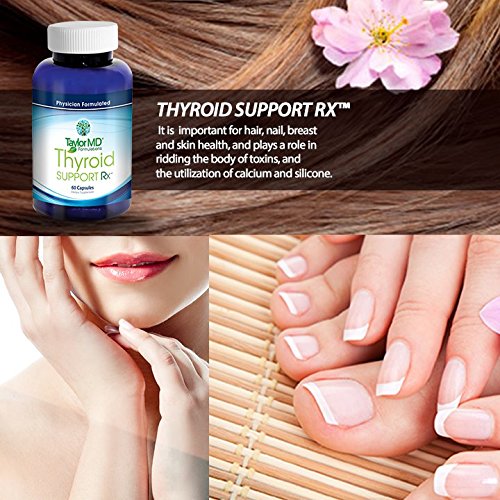 Thyroid Support Supplement – Natural Blend with Iodine, Tyrosine, Schisandra, Coleus Forskohli & Ashwagandha – Thyroid Metabolism Booster – Physician Formulated & Clinically Tested – Taylor MD Guaranteed – Ideal for Hypothyroidism, Energy Support & Hormonal Balance