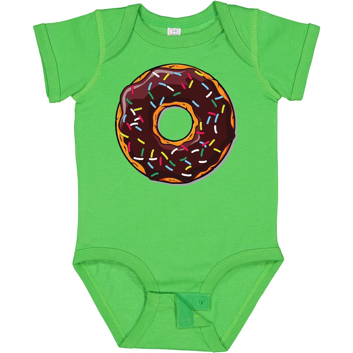 Inktastic Chocolate Donut with Sprinkles Baby Bodysuit - Cute & Soft Cotton Onesie for Newborns & Infants - Perfect for Birthday Parties, Photo Shoots & Everyday Wear