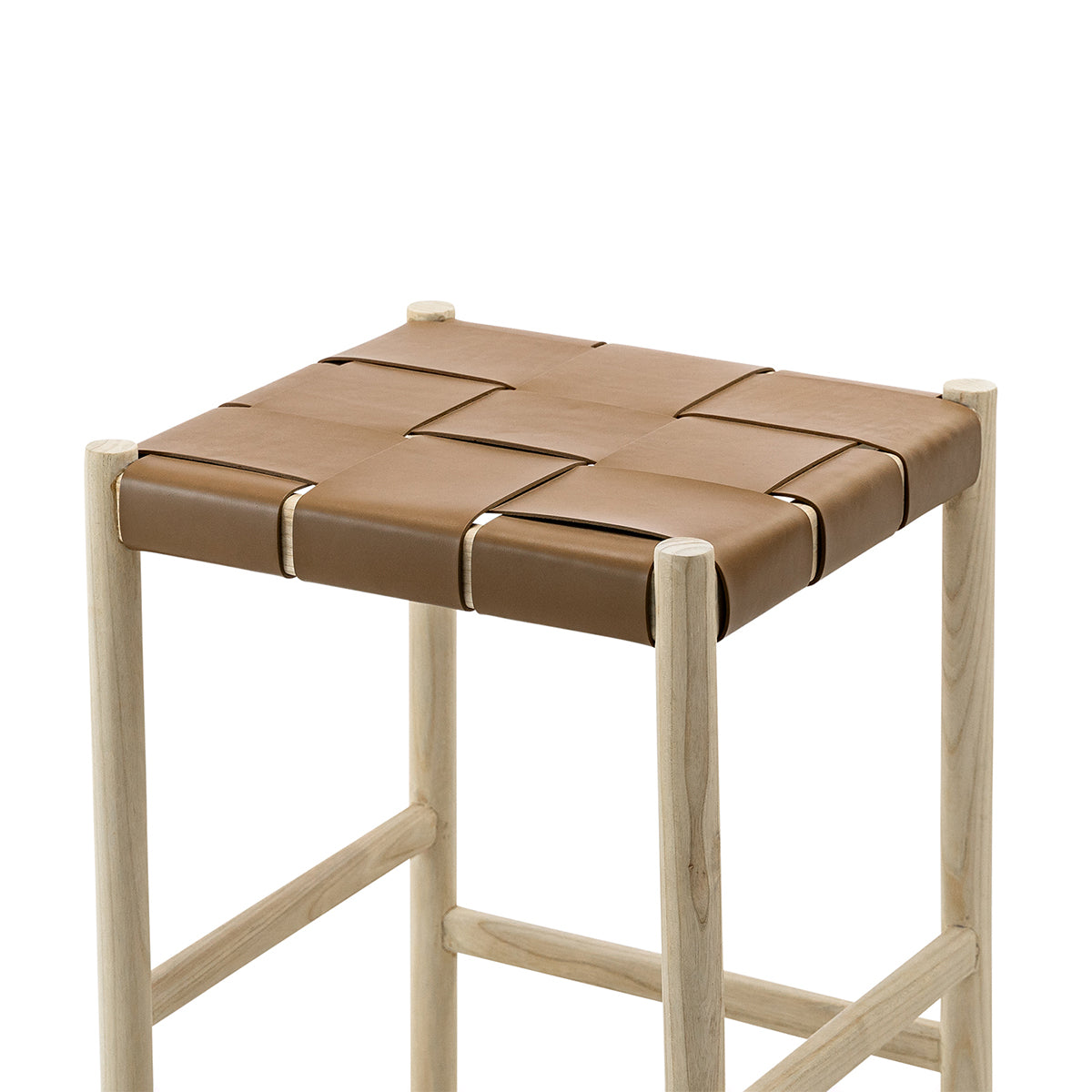 Layne Counter Stool - Modern Kitchen Bar Stools with Metal Frame & Cushioned Seat, 24
