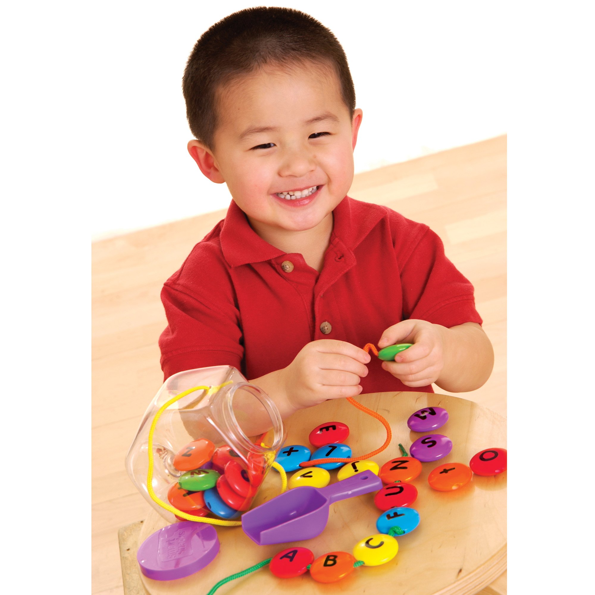 Learning Resources LER7204 Smart Snacks ABC Lacing Sweets - Educational Alphabet Beads for Kids, Fine Motor Skills Toy with 29 Pieces - Perfect for Preschool Learning & Hand-Eye Coordination Practice