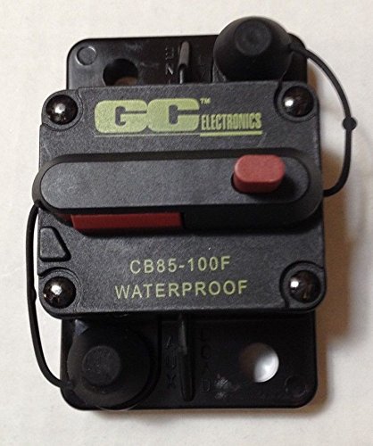 GC Electronics 150 Amp DC Circuit Breaker - Surface Mount Circuit Protection for Solar Panels, RVs & Marine Applications (Model 185150F-01-1/CB85-150F/76630) - Perfect for Off-Grid Power Systems, Boat Electrical Safety & RV Power Distribution