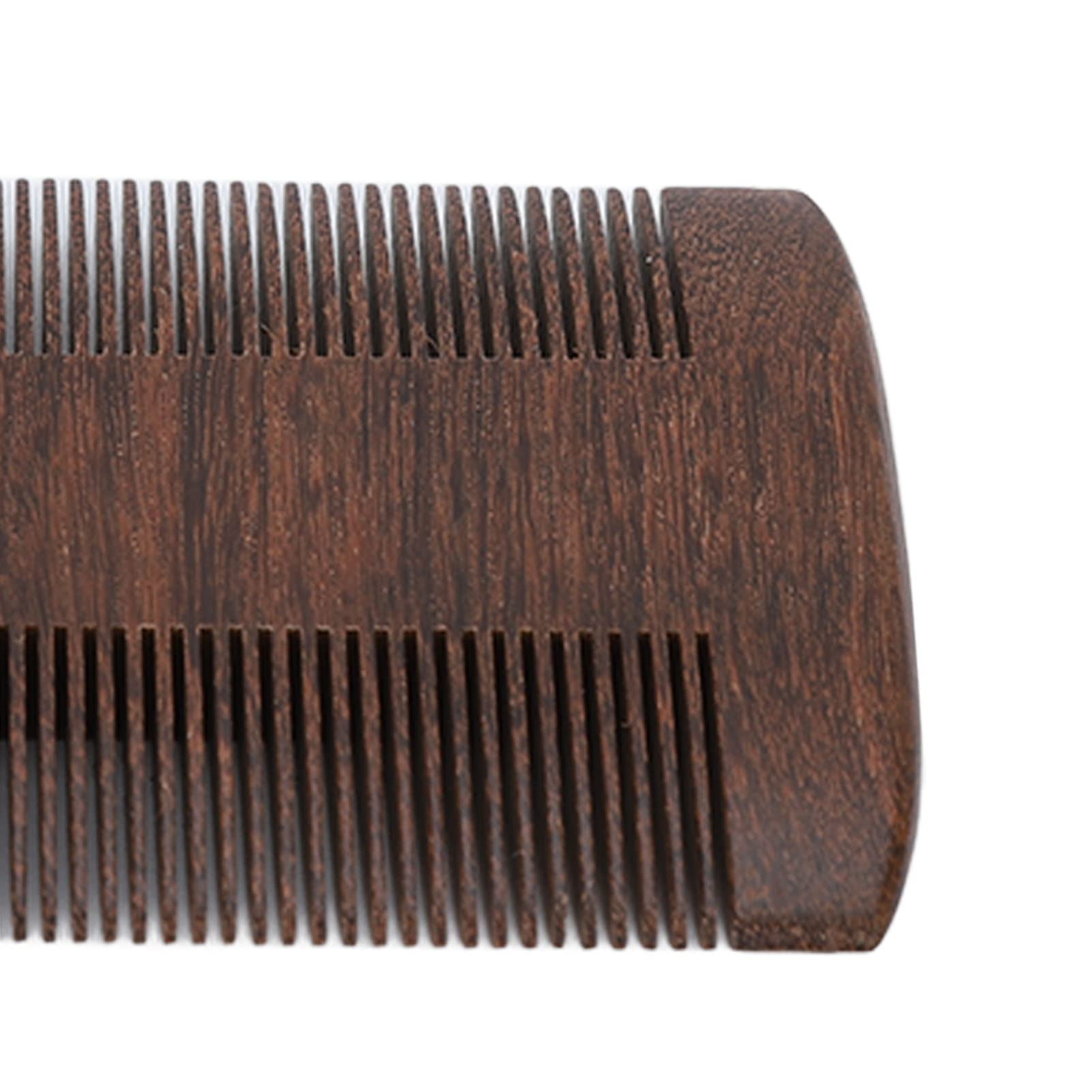 Premium Sandalwood Beard Comb for Men - Double Sided Fine & Wide Teeth Mustache Comb for Grooming, Styling & Trimming - Perfect for Home, Travel & Barbershop Use