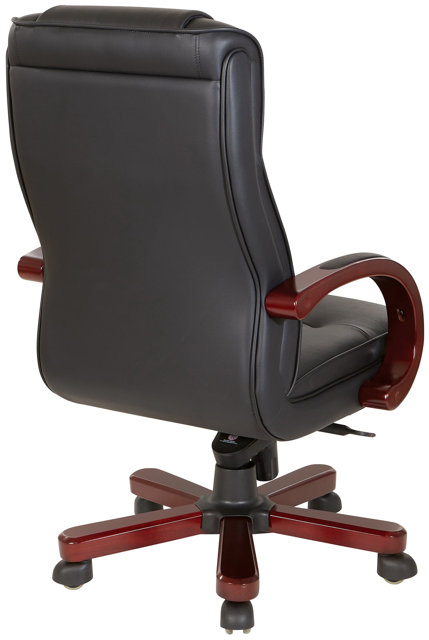Premium Office Star Genuine Leather Executive Chair with Royal Cherry Finish - Ergonomic High Back Swivel Chair for Home Office & Corporate Workspaces [TWN300L] - Perfect for CEOs, Managers & Professionals Seeking Comfort & Style