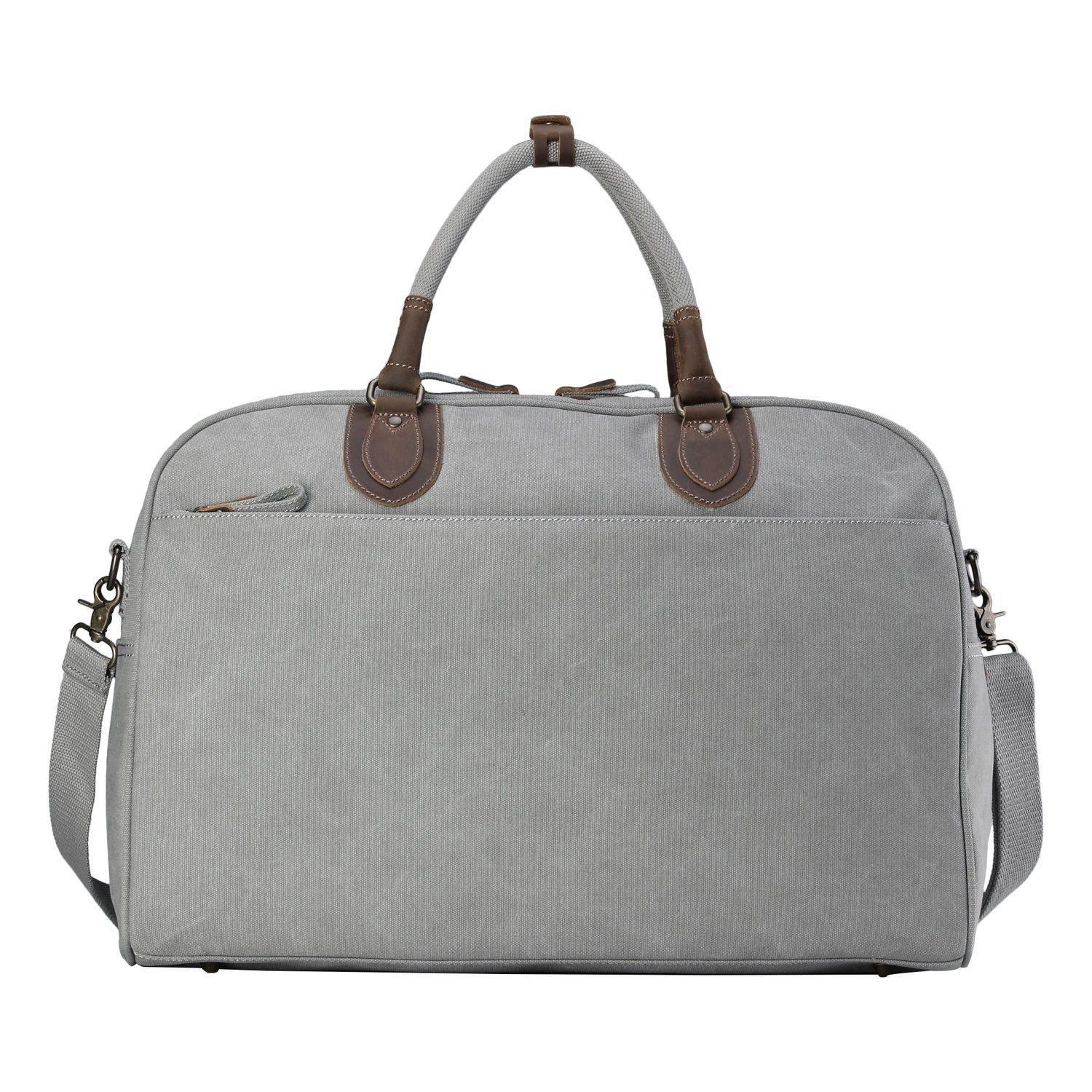 TRP0263 Troop London Classic Canvas Holdall - Large Durable Travel Duffel Bag for Gym, Weekend Trips & Outdoor Adventures