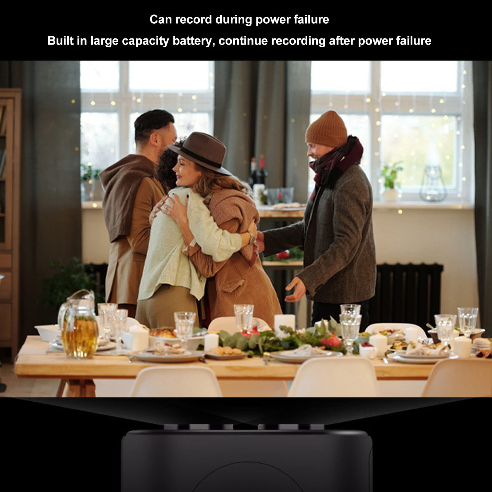 Zunate Mini Security Camera 4K WiFi Surveillance Dual Lens IP Camera with APP Control, 2-Way Audio & 170° Wide Angle - Ideal for Home Security, Baby Monitor, Pet Camera, Living Room & Corridor Surveillance