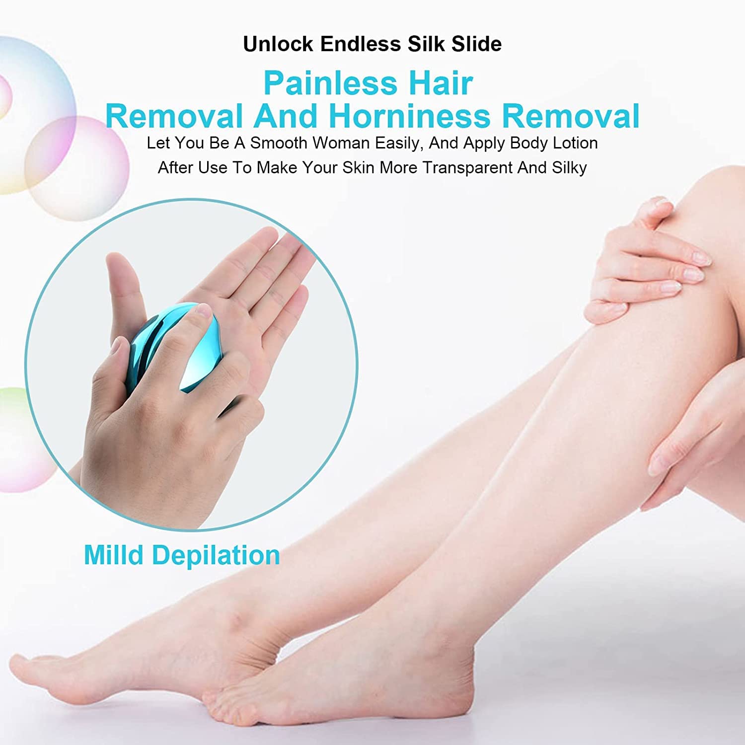 **Crystal Hair Eraser – Painless Hair Removal Tool for Women & Men | Exfoliating & Smoothing for Arms & Legs | Fast & Easy at-Home Hair Removal for Silky Skin**    *(Perfect for pre-beach prep, post-waxing touch-ups, or daily smooth skin maintenance!)*