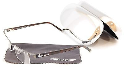 Dsquared2 DQ5069 091 Brown Metal & Plastic Eyeglasses Frame - High Quality, Size 53-18-140 - Perfect for Fashion & Everyday Wear