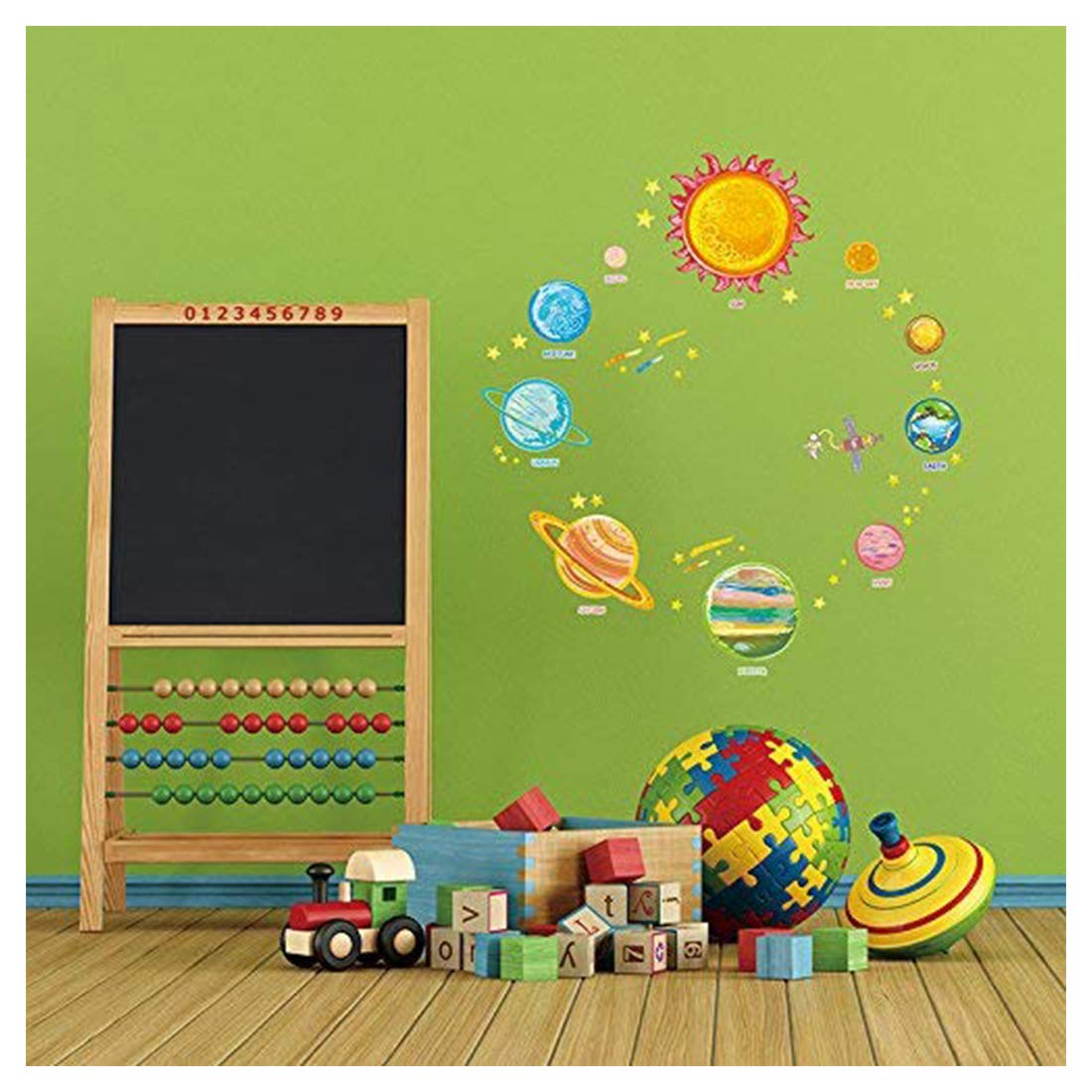 Solar System Planets Wall Decals for Kids Room, Nursery & Living Room - Space Theme Removable Stickers (50x70cm) - Perfect for Educational Decor & Space-Themed Bedrooms