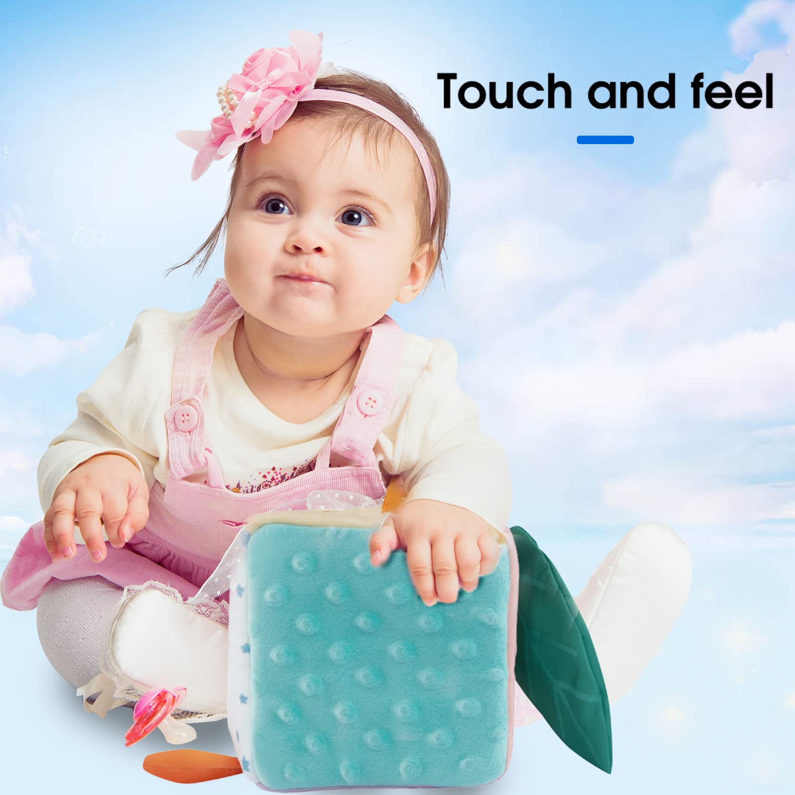 Magic Tissue Box Toy for Babies 6-12 Months - Montessori Sensory Learning Toy for Toddlers Playtime