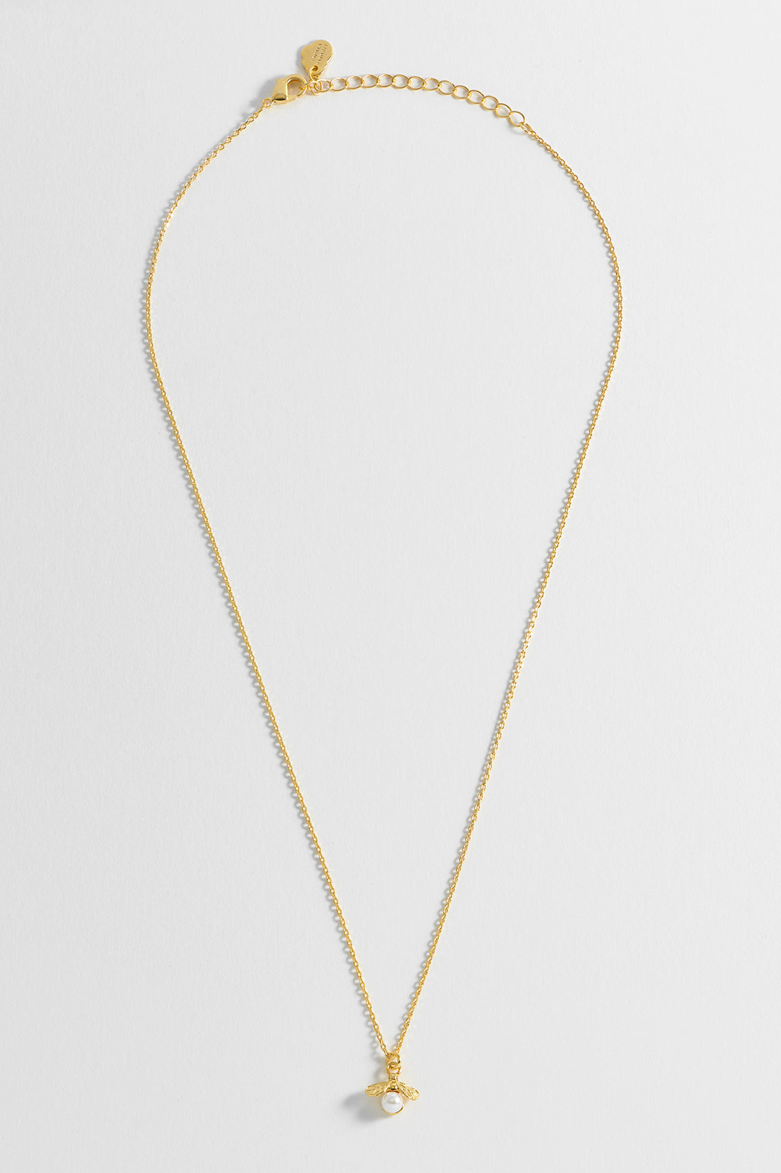 Elegant Pearl Bee Pendant Necklace - 18K Gold Plated Jewelry for Women, Perfect Gift for Birthday, Anniversary & Valentine's Day | Ideal for Parties, Weddings & Everyday Wear