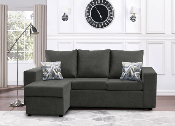 Canadian Made Reversible Chaise Sectional Sofa - 17 Color Options for Living Room, Family Room & Home Theater Comfort