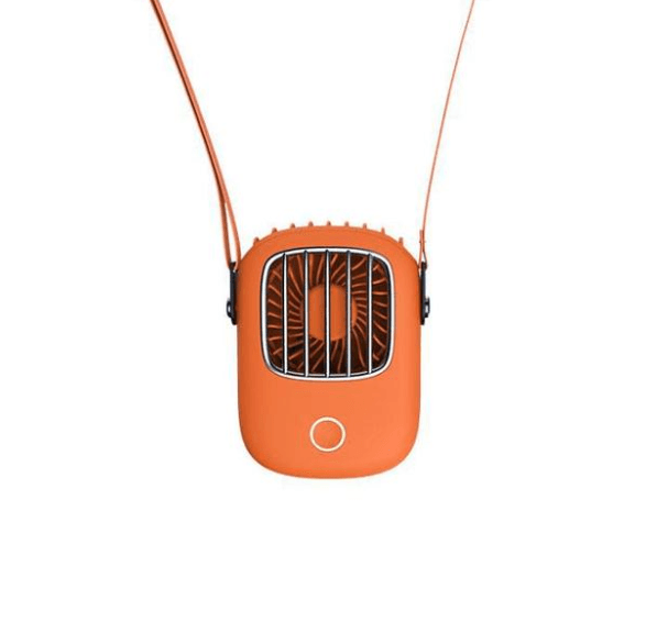 Portable Silent Mini Neck Fan with Lanyard - Hands-Free Personal Cooling Fan for Office, Gym, Outdoor & Travel - USB Rechargeable Wearable Fan