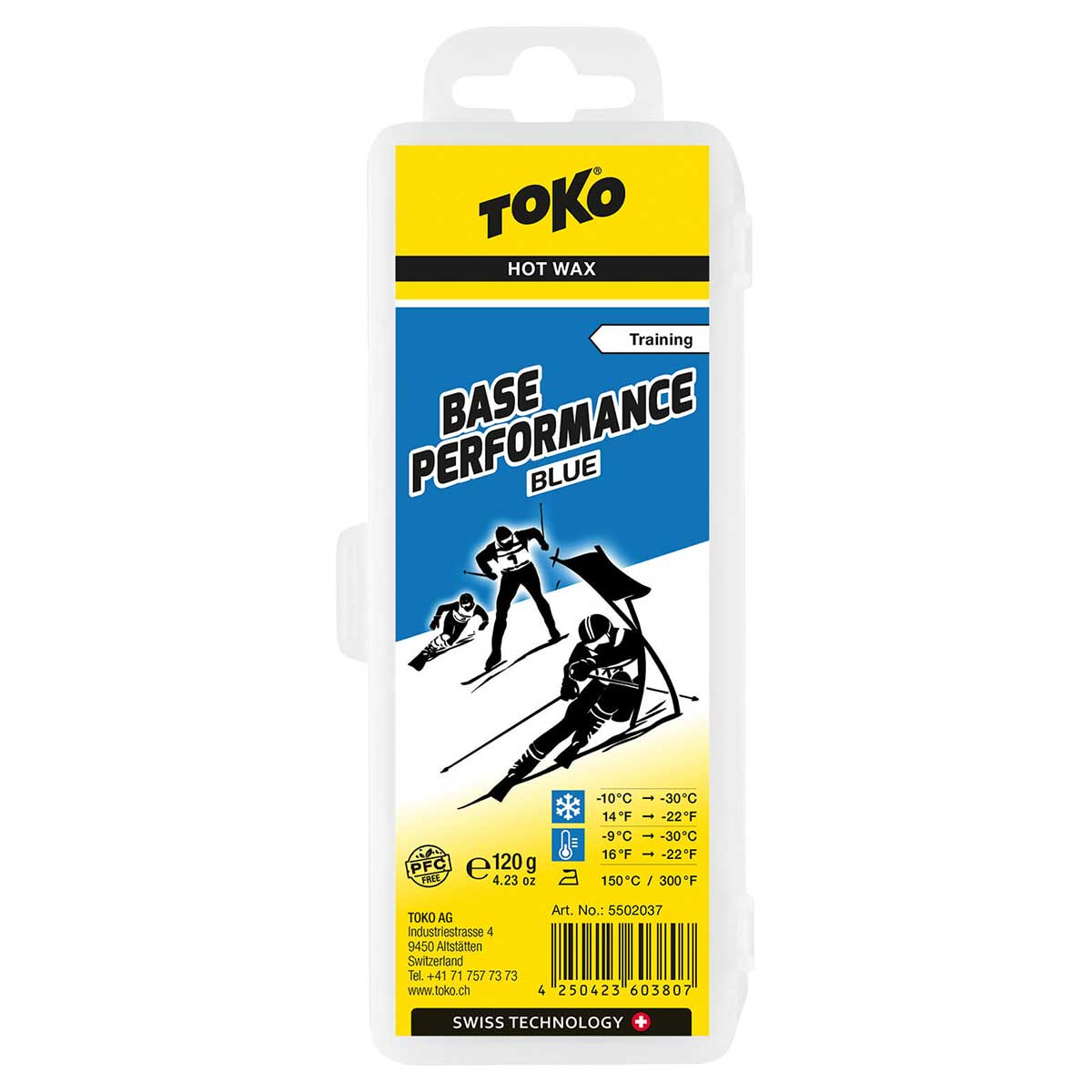 Toko Base Performance Ski Wax - High-Speed Glide for All Snow Conditions | Perfect for Alpine Skiing, Cross-Country & Snowboarding