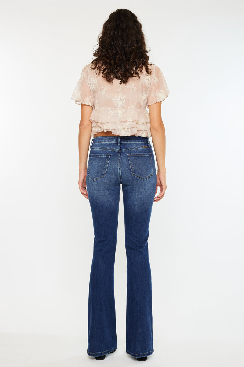 Constance Essentials High Rise Bootcut Jeans for Women - Stretchy Denim Pants with Flattering Fit | Perfect for Casual Wear, Office & Night Out